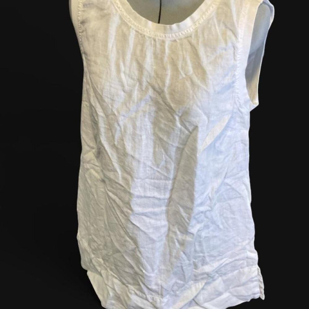 Flax linen sleeveless shift dress